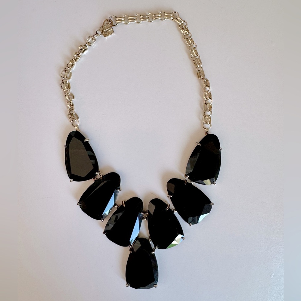 Kendra Scott Black Harlow Statement Necklace
